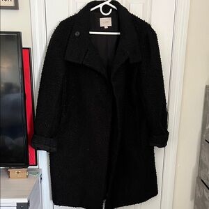 LOFT Women's Black Teddy Jacket